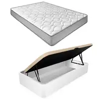 Pack 105x190 Colchón Brisa + Canapé Apertura Lateral Montaje Incluido Color Blanco