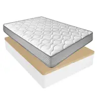 Pack Colchón Brisa + Canapé Abatible 90x190 | Montaje Incluido | Color Blanco