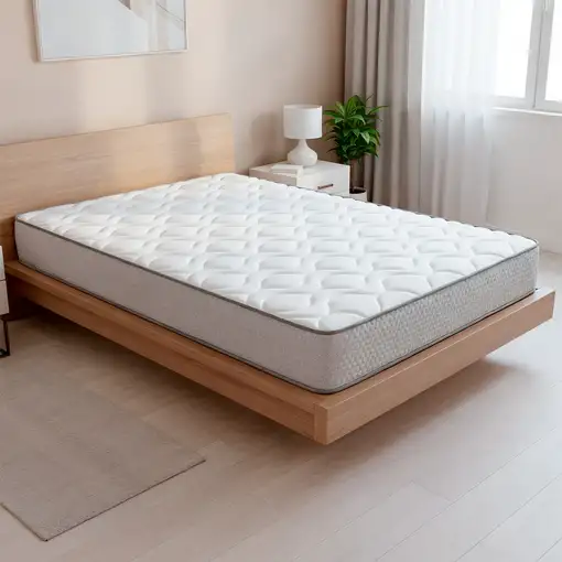 Pack Colchón Brisa + Canapé Abatible 90x190 | Montaje Incluido | Color Blanco