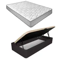 Pack 105x190 Colchón Brisa + Canapé Apertura Lateral Montaje Incluido Color Wengué