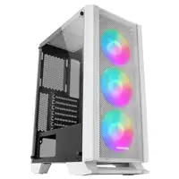 Mars Gaming MC-C, Caja PC ATX, Panel Frontal Metal-Mesh, Cristal Templado, 3 Venti