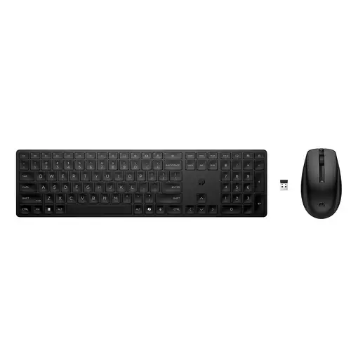 HP 655 WRLS KB/MSE Combo FR teclado Ratón incluido Oficina RF inalámbrico Negro