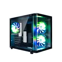 CoolBox GAMING CAJA MATX GM100 VISION USB3.2 GEN1 SIN FTE + 3 VENTILADORES ARGB