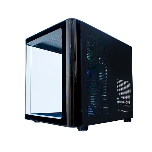 CoolBox GAMING CAJA MATX GM100 VISION USB3.2 GEN1 SIN FTE + 3 VENTILADORES ARGB