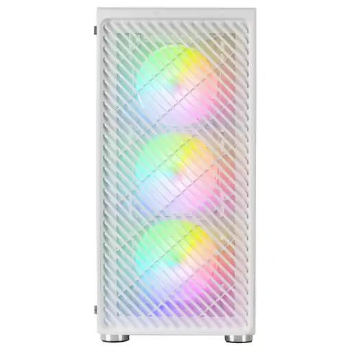 Mars Gaming MC-F, Semitorre Gaming ATX, Ventana Completa Cristal Templado, Frontal