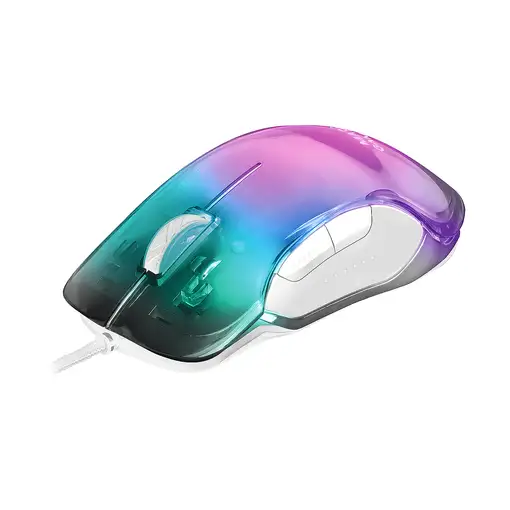 Mars Gaming MMGLOWW, Ratón Gaming RGB Chroma-Glow, Acabado Espejo, Ultraligero, 12