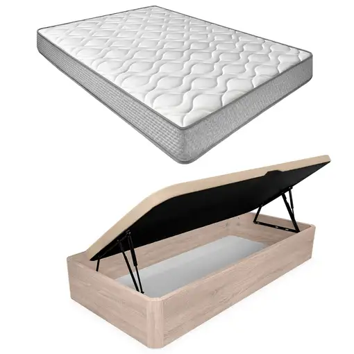 Pack 105x190 Colchón Brisa + Canapé Apertura Lateral Montaje Incluido Cambria