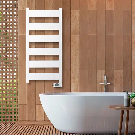 Radiador Secatoallas Eléctrico de Bajo Consumo NERIS (750W) - Blanco