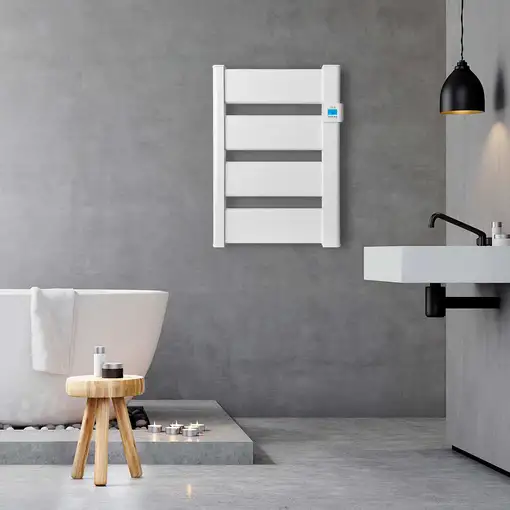 Radiador Secatoallas Eléctrico de Bajo Consumo VERA (500W) - Blanco