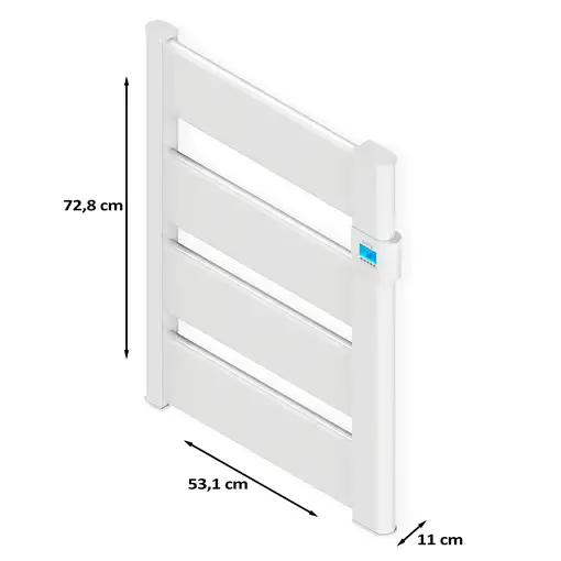 Radiador Secatoallas Eléctrico de Bajo Consumo VERA (500W) - Blanco