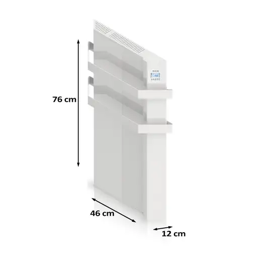 Radiador Secatoallas Eléctrico de Bajo Consumo ENYA (750W) Blanco - Programable