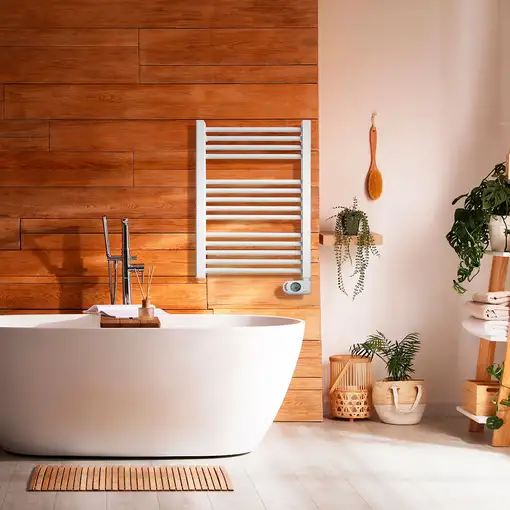 Radiador Secatoallas Eléctrico de Bajo Consumo NOOR (500W) - Blanco