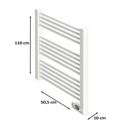 Radiador Secatoallas Eléctrico de Bajo Consumo NOOR (500W) - Blanco