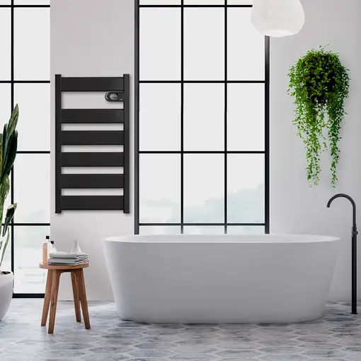 Radiador Secatoallas CERÁMICO Bajo Consumo LYSA (750W) - Programable - Negro