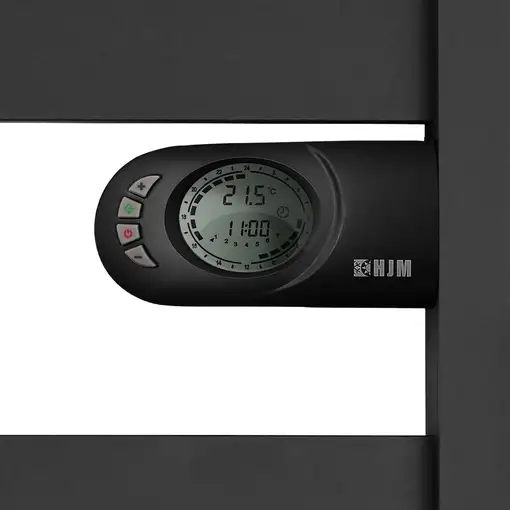 Radiador Secatoallas Eléctrico de Bajo Consumo ZINNIA (500W) - Negro