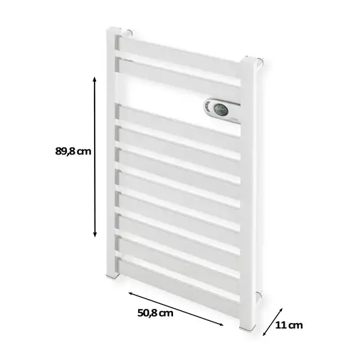 Radiador Secatoallas Eléctrico de Bajo Consumo ZINNIA (750W) - Blanco
