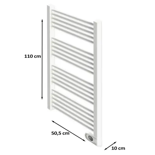 Radiador Secatoallas Eléctrico de Bajo Consumo NOOR (750W) - Blanco