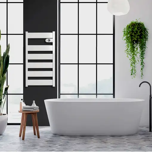 Radiador Secatoallas CERÁMICO Bajo Consumo LYSA (750W) - Programable - Blanco