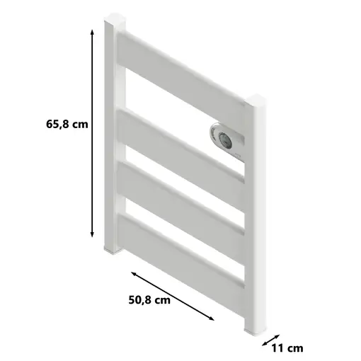 Radiador Secatoallas CERÁMICO Bajo Consumo LYSA (750W) - Programable - Blanco