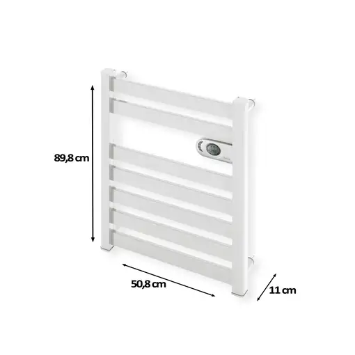 Radiador Secatoallas Eléctrico de Bajo Consumo ZINNIA (500W) - Blanco