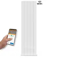 Radiador cerámico vertical AVA WIFI 1500W, Sin Smartbox, Bajo Consumo-Programable