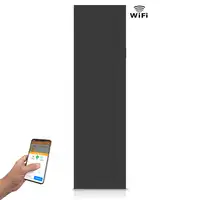 Radiador cerámico vertical AVA WIFI 1500W Negro, Sin Smartbox, Bajo Consumo