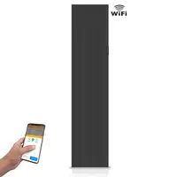 Radiador cerámico vertical AVA WIFI 1000W Negro, Sin Smartbox, Bajo Consumo