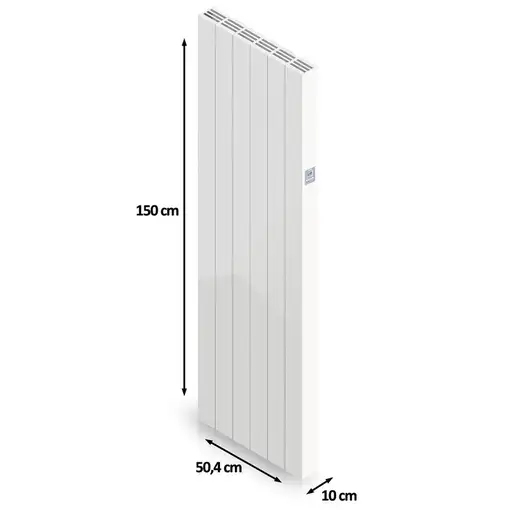 Radiador cerámico vertical AVA WIFI 2000W, Sin Smartbox, Bajo Consumo-Programable