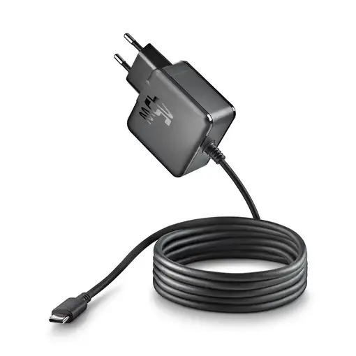 NGS EON 45W-C: Cargador USB-C 45W GaN, carga rápida e inteligente. Negro.