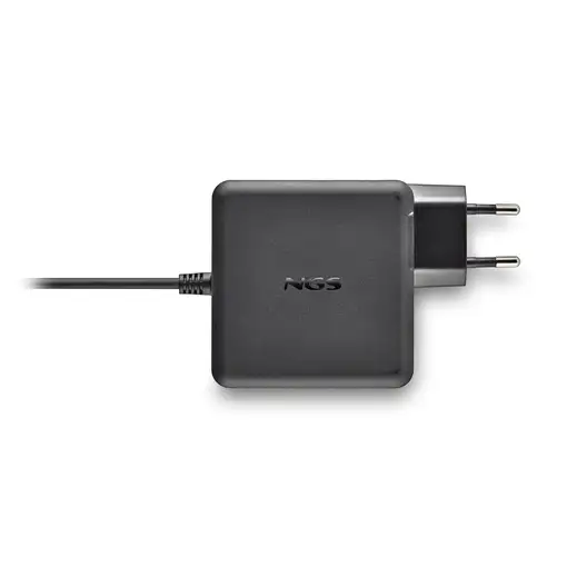 Cargador pared GAN, salida USB-C 100W, ideal portátiles, tabletas, smartphones NGS