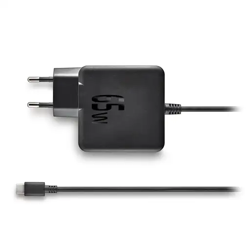 NGS EON 65W-C: Cargador USB-C 65W GaN, rápido y seguro. Negro.