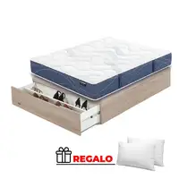 Pack Flex Habana + Madera 25 Zap. NATURAL + Almohada/s (105x190 cm - Natural)