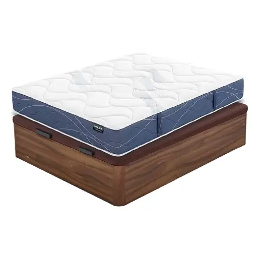 Pack Flex Habana + Canapé Abatible Madera 25 (90x200 cm - Nogal)