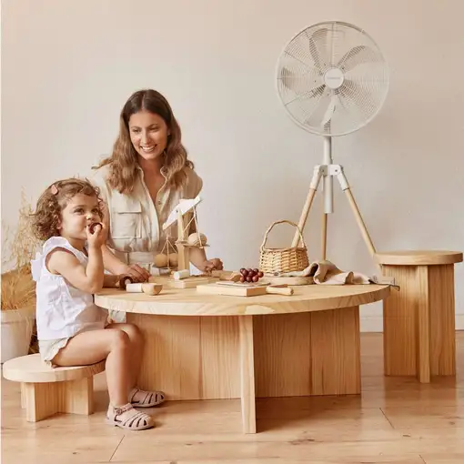 Newlux - Ventilador de Pie Tripod W3050 5 Aspas Metal