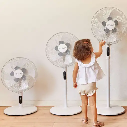Newlux - Ventilador de Pie con Mando a Distancia 3 en 1 W1050 Smart