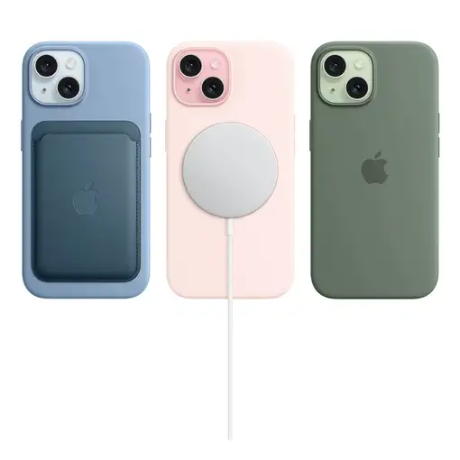 Apple iPhone 15 15,5 cm (6.1\) SIM doble iOS 17 5G USB Tipo C 128 GB Azul