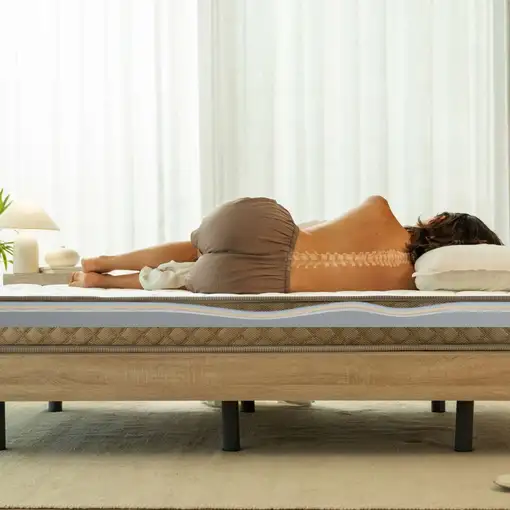 Nalui Colchón Viscoelástico 105x190 Mulhacén DualSense Beige 15cm