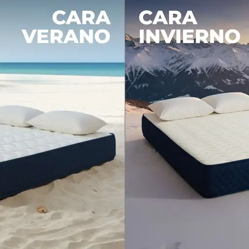 Nalui Colchón Viscoelástico 90x190  Mulhacén DualSense azul 26cm