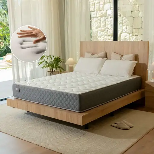 Nalui Colchón Viscoelástico 135x180  Mulhacén DualSense Gris 26cm