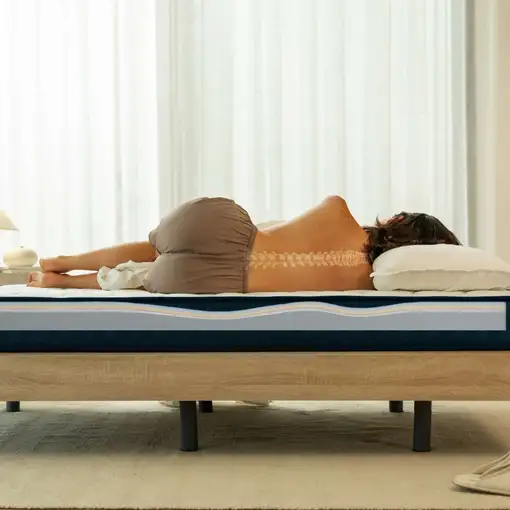 Nalui Colchón Viscoelástico 180x200  Mulhacén DualSense azul 15cm