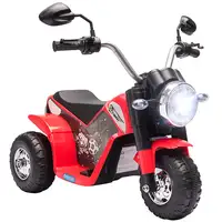 Moto Eléctrica para Niños 18-36 Meses 6V 3 Ruedas Bocina 72x57x56 cm Rojo HOMCOM