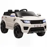 Coche Eléctrico SUV Niños 3-6 Años con 2 Motores 12V 110x68x52 cm Blanco HOMCOM