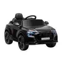 Coche Eléctrico Infantil Audi RS Q8+3 Años con Batería 6V 2 Motores Negro HOMCOM