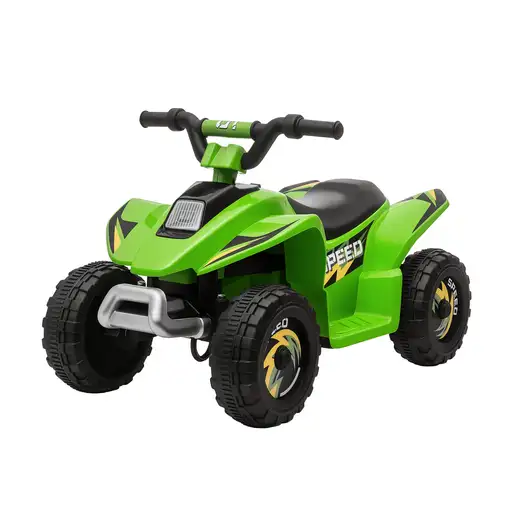 Quad Elᄄᆭctrico para Niños 6V Avance Retroceso 72x40x45,5cm Verde HOMCOM Quad Elᄄᆭctrico para Niños 6V Avance Retroceso 72x40x45,5cm Verde HOMCOM