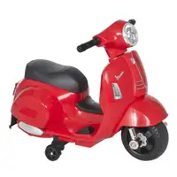 Moto Eléctrica Vespa para Niños 18-36 Meses con Faro Bocina 66,5x38x52cm HOMCOM