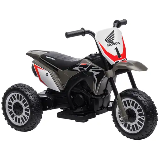 Moto Eléctrica Infantil con Licencia Honda CRF450RL 71x40,5x43,5cm Gris HOMCOM Moto Eléctrica Infantil con Licencia Honda CRF450RL 71x40,5x43,5cm Gris HOMCOM