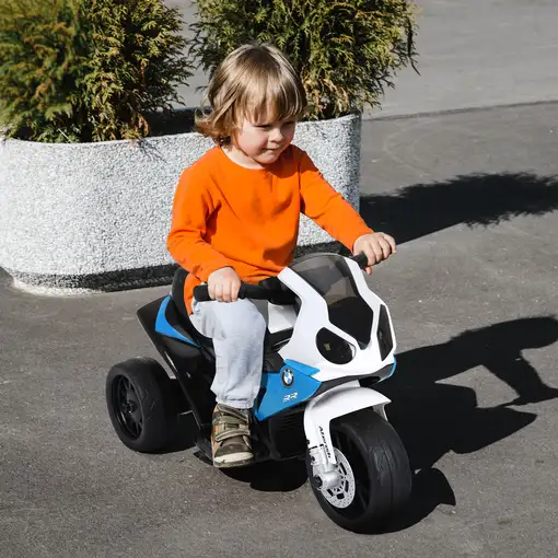 Moto Eléctrica para Niños de 18-36 Meses 66x37x44 cm Azul HOMCOM