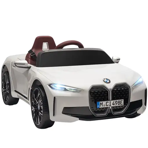 Coche Eléctrico para Niños 37-72 Meses con Música MP3 115x67x45 cm Blanco HOMCOM Coche Eléctrico para Niños 37-72 Meses con Música MP3 115x67x45 cm Blanco HOMCOM