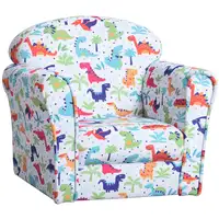 Sillón Infantil con Estampado de Dinos +18 meses 50x39x44cm Multicolor HOMCOM