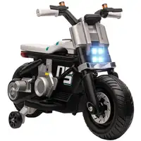 Moto Eléctrica Infantil 6V con Faros Música Bocina 86x44x58 cm Blanco HOMCOM Moto Eléctrica Infantil 6V con Faros Música Bocina 86x44x58 cm Blanco HOMCOM
